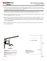 Предварительный просмотр 16 страницы ClosetMaid MasterSuite Installer'S Assembly, Installation & Reference Manual