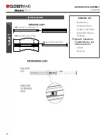 Предварительный просмотр 42 страницы ClosetMaid MasterSuite Installer'S Assembly, Installation & Reference Manual