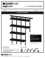 Preview for 1 page of ClosetMaid Maxload 34380 Installation Instructions Manual