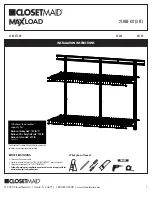 ClosetMaid MAXLOAD 35354 Installation Instructions Manual предпросмотр