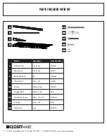 Preview for 2 page of ClosetMaid MAXLOAD 35354 Installation Instructions Manual