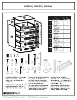 Предварительный просмотр 3 страницы ClosetMaid Pro Garage 12408 Manual