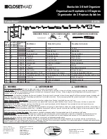 ClosetMaid Selectives S25TB Manual preview