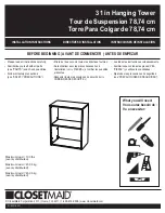 Preview for 2 page of ClosetMaid Style+ Instruction Manuals