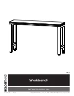 Preview for 1 page of ClosetMaid Workbench 10845 Installation Instructions Manual