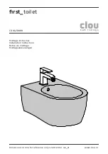 Предварительный просмотр 1 страницы Clou first toilet CL/04.50010 Installation Instructions Manual