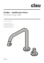 Clou Kaldur Installation Instructions Manual предпросмотр