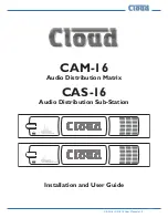 Cloud CAM-16 Installation And User Manual preview