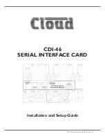 Preview for 1 page of Cloud CDI-46 Installation And Setup Manual