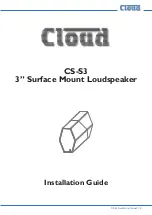 Предварительный просмотр 1 страницы Cloud CS-S3 Installation Manual