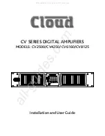 Cloud CV SERIES Installation And User Manual preview