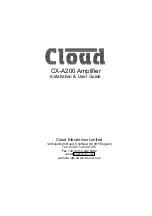 Preview for 1 page of Cloud CX-A200 Installation & User Manual