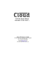 Preview for 1 page of Cloud CX133 Installation & User Manual