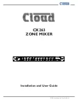 Cloud CX263 Installation And User Manual preview