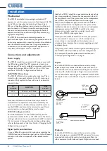 Preview for 8 page of Cloud CX335 Installation Manual