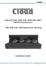 Предварительный просмотр 1 страницы Cloud CXL-100T Installation Manual