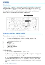 Предварительный просмотр 2 страницы Cloud CXL-60T Installation Manual