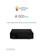 CloudMedia Popcorn Hour A-500 PRO User Manual preview