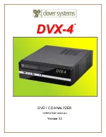 Preview for 1 page of Clover Systems DVX-4 Operating Manual