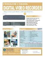 Preview for 1 page of Clover CDR-4015 Specifications