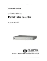 Предварительный просмотр 1 страницы Clover CDR4450 Instruction Manual