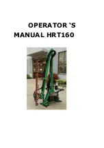 Preview for 1 page of Clover HRT160 Operator'S Manual