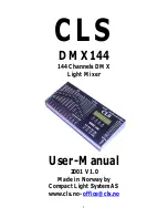 Preview for 1 page of CLS DMX144 User Manual