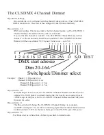 Preview for 4 page of CLS DMX4-5 User Manual