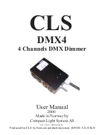 Предварительный просмотр 1 страницы CLS DMX4 User Manual