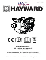 CLS Hayward RS3016VSTD Manual preview