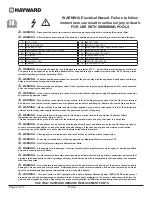 Preview for 2 page of CLS Hayward RS3016VSTD Manual