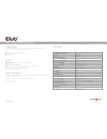 Preview for 3 page of Club 3D CSV-1380 Manual