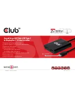 Club 3D CSV-1545 Manual preview