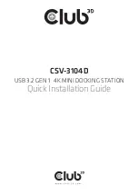 Club 3D CSV-3104D Quick Installation Manual preview