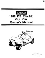 Preview for 1 page of Club Car 1988 DS Owner'S Manual