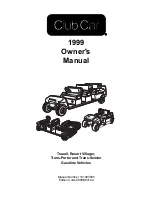 Club Car 1999 Owner'S Manual preview