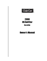 Preview for 1 page of Club Car 2000 DS Owner'S Manual