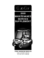 Club Car 2005 FE290 Maintenance Service Supplement preview