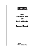Club Car 2007 Precedent Owner'S Manual preview
