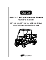 Предварительный просмотр 1 страницы Club Car 2009 XRT 950 4x2 Owner'S Manual