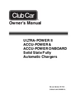 Club Car ACCU-POWER Owner'S Manual предпросмотр