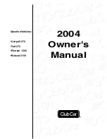 Club Car Bobcat 2100 2004 Owner'S Manual preview