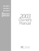 Club Car Carryall 1 2003 Owner'S Manual preview