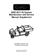 Preview for 1 page of Club Car Carryall 1 Maintenance And Service Manual Supplement