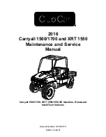 Preview for 1 page of Club Car Carryall 1500 2016 Maintenance And Service Manual