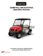 Club Car CARRYALL 300 GASOLINE Operator'S Manual предпросмотр