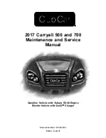 Preview for 1 page of Club Car Carryall 500 Maintenance And Service Manual