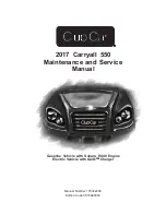 Preview for 1 page of Club Car Carryall 550 2017 Maintenance And Service Manual