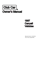 Club Car CARRYALL I 1997 Owner'S Manual preview