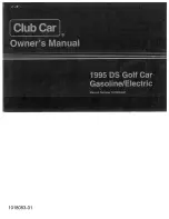 Club Car DS Golf Car Electric 1995 Owner'S Manual preview